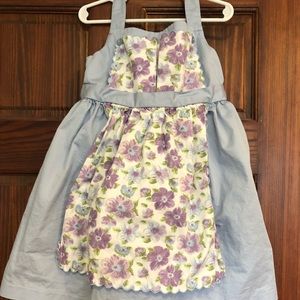 Janie and jack tea ripe Apron dress 5T